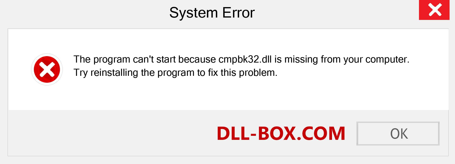  cmpbk32.dll file is missing?. Download for Windows 7, 8, 10 - Fix  cmpbk32 dll Missing Error on Windows, photos, images