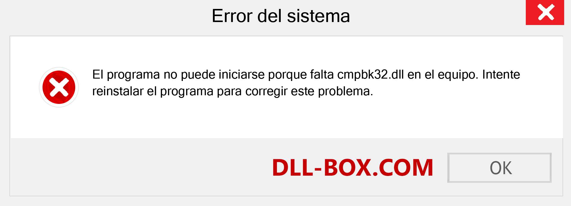 ¿Falta el archivo cmpbk32.dll ?. Descargar para Windows 7, 8, 10 - Corregir cmpbk32 dll Missing Error en Windows, fotos, imágenes