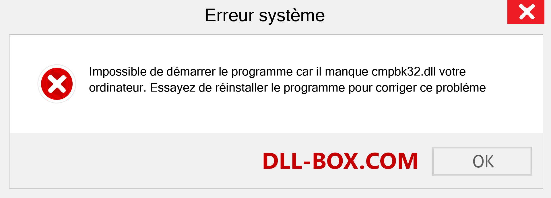 Le fichier cmpbk32.dll est manquant ?. Télécharger pour Windows 7, 8, 10 - Correction de l'erreur manquante cmpbk32 dll sur Windows, photos, images